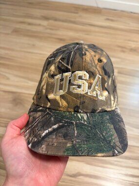 Realtree USA Camo Snapback Hat One Size
